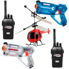 Load image into Gallery viewer, Gymax Infrared Laser Tag Guns 2 Players Blasters Game w/ 2 Walkie talkies &amp; Helicopter
