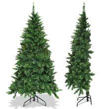 Load image into Gallery viewer, Gymax 5ft LED Pre-lit Half Christmas Tree PVC Artificial Tree w/ 8 Flash Modes 250 Lights
