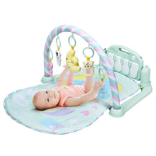 Load image into Gallery viewer, Gymax Baby Gym Play Mat 3 in 1 Fitness Music and Lights Fun Piano Activity Center Toys
