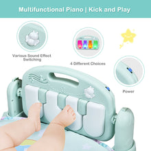 Load image into Gallery viewer, Gymax Baby Gym Play Mat 3 in 1 Fitness Music and Lights Fun Piano Activity Center Toys
