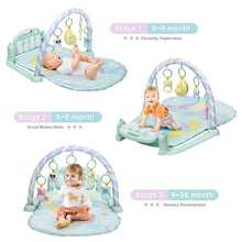 Load image into Gallery viewer, Gymax Baby Gym Play Mat 3 in 1 Fitness Music and Lights Fun Piano Activity Center Toys
