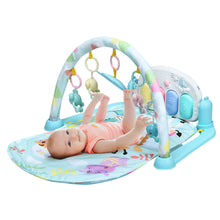 Load image into Gallery viewer, Gymax Baby Gym Play Mat 3 in 1 Fitness Music and Lights Fun Piano Activity Center Pink Blue
