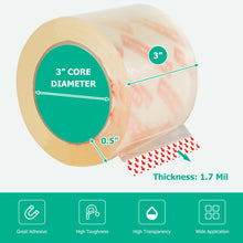Load image into Gallery viewer, Gymax 36 Rolls Clear Packing Tape Industrial Packaging Tape 55 Yards Per Roll
