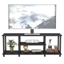 Load image into Gallery viewer, Gymax 3-Tier TV Stand Entertainment Media Center Console Shelf for TV's 50¡° Black/Brown/Beige
