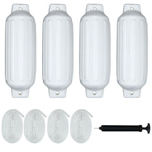 Load image into Gallery viewer, Gymax Pack of 4 27&#39;&#39; Boat Fenders Marine Bumper Hand Inflatable White
