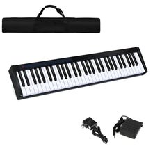 Load image into Gallery viewer, Gymax 61 Key Digital Piano Recital MIDI Keyboard White Black
