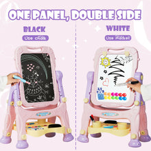 Load image into Gallery viewer, Gymax Height Adjustable Kids Easel Double Sided Art Easel Purple Home
