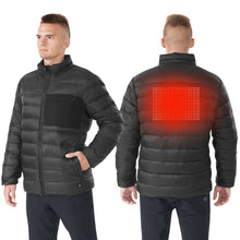 Load image into Gallery viewer, Gymax Men&#39;s Electric Heated Jacket Winter Duck Down Coat Black Size XL
