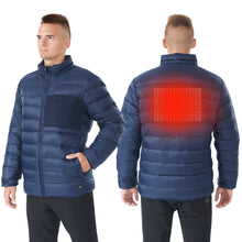 Load image into Gallery viewer, Gymax Men&#39;s Electric Heated Jacket Winter Duck Down Coat Black Size XL
