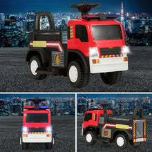 Load image into Gallery viewer, Gymax Kids 6V Ride On Fire Truck Fire Engine Battery Powered w/ Siren
