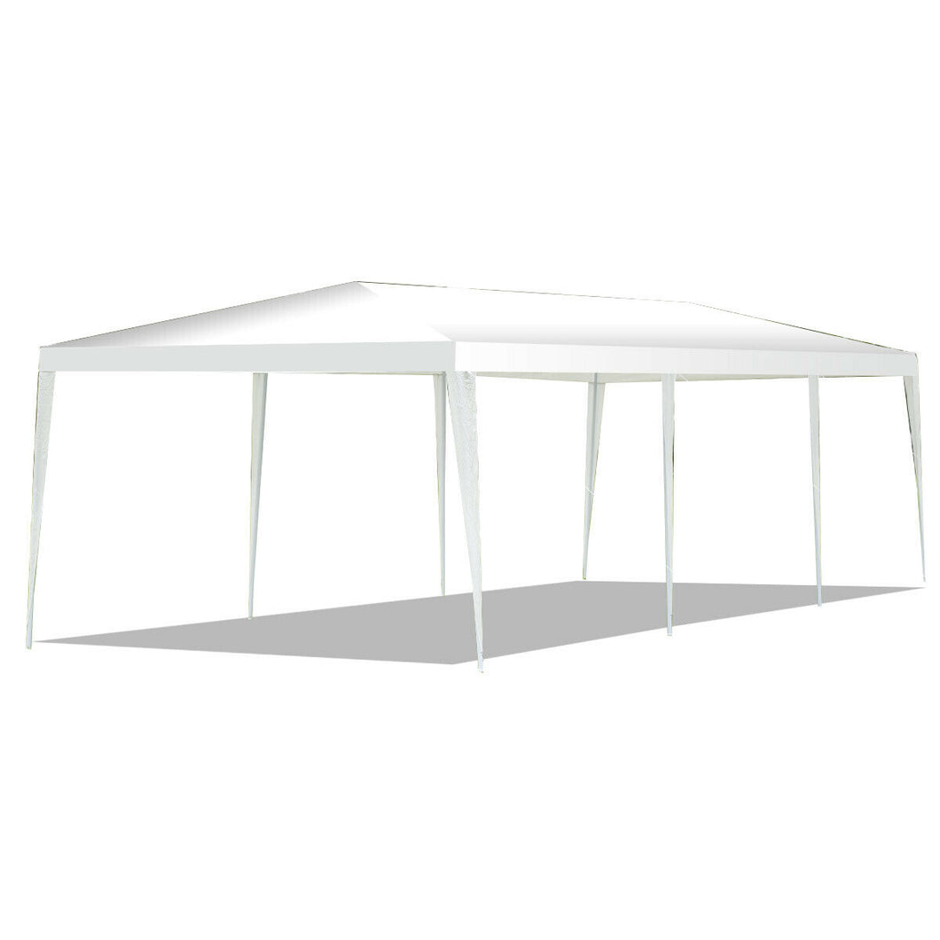 Gymax 10' x 30' Outdoor  Gazebo Canopy Wedding Party Patio Tent White