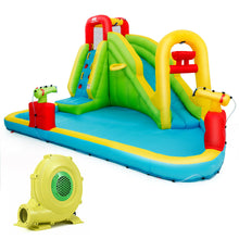 Load image into Gallery viewer, Gymax Outdoor Inflatable Splash Water Bounce House Jump Slide w/Blower
