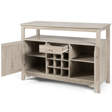 Load image into Gallery viewer, Gymax Buffet Server Sideboard Wine Cabinet Console Table Grey Home

