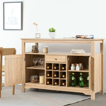 Load image into Gallery viewer, Gymax Buffet Server Wine Cabinet Console Table Dining Room Natural
