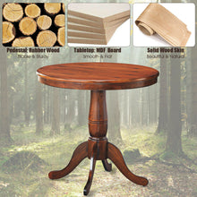 Load image into Gallery viewer, Gymax 32&#39;&#39; Round Pedestal Dining Table Kitchen Dining Room Walnut
