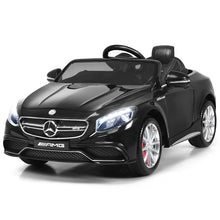 Load image into Gallery viewer, Gymax Kids Ride on Car 12V Licensed Mercedes-Benz S63 w/ MP3 Remote Control White/Black
