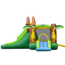 Load image into Gallery viewer, Gymax Inflatable Bounce House Jungle Jumping Bouncer Double Slides Park w/ Blower
