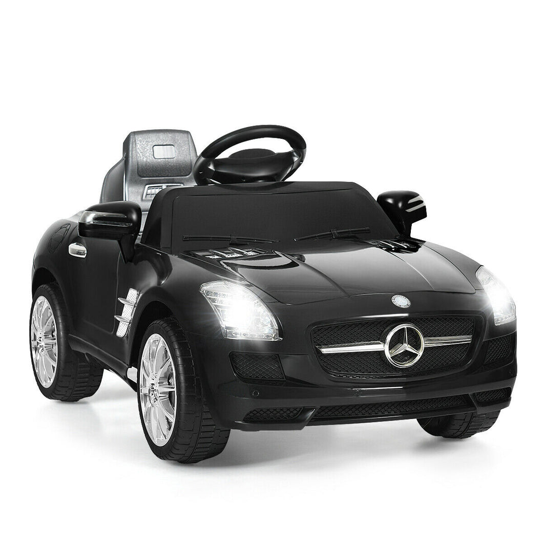 Gymax Kids Ride on Car Mercedes-Benz SLS w/ R/C Parental Remote Control MP3 Black