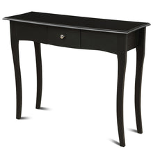 Load image into Gallery viewer, Gymax Wooden Console Table Hallway Entryway Side Sofa Accent Storage Drawer Black
