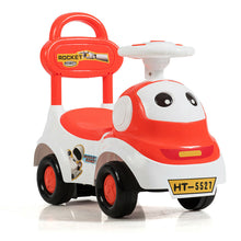 Load image into Gallery viewer, Gymax 3-in-1 Baby Walker Sliding Car Pushing Cart Toddler Ride On Toy w/ Sound Orange/Green
