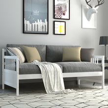 Load image into Gallery viewer, Gymax Twin Size Wooden Slats Daybed Bed Sofa Support Platform Sturdy W/Rails
