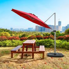 Load image into Gallery viewer, Gymax 11Ft Patio Offset Hanging Cantilever Umbrella 360 Degree Tilt
