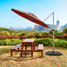 Load image into Gallery viewer, Gymax 11Ft Patio Offset Hanging Cantilever Umbrella 360 Degree Tilt
