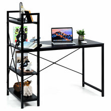 Load image into Gallery viewer, Gymax 47.5&#39;&#39; Computer Desk Writing Desk Study Table Workstation With 4 Tier Shelves
