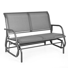 Load image into Gallery viewer, Gymax 48&#39;&#39; Outdoor Patio Swing Glider Bench Chair Loveseat Rocker Lounge Backyard Grey
