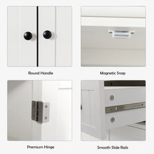 Load image into Gallery viewer, Gymax Kitchen Cabinet Pantry Cupboard Freestanding W/Adjustable Shelves White
