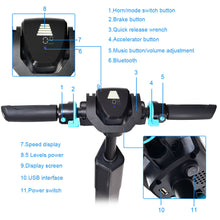 Load image into Gallery viewer, Gymax Foldable Electric Bike Double Use Scooter Kick Scooter w/ Adjustable Height
