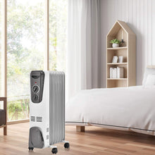 Load image into Gallery viewer, Gymax 1500W Oil Filled Radiator Heater Portable Space Heater w/ 3 Heat Settings
