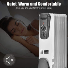 Load image into Gallery viewer, Gymax 1500W Oil Filled Radiator Heater Portable Space Heater w/ 3 Heat Settings
