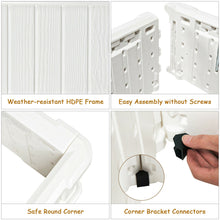 Load image into Gallery viewer, Gymax 4 Pcs 48.5&#39;&#39; Raised Garden Bed Square Plant Box Planter Flower Vegetable White
