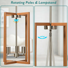 Load image into Gallery viewer, Gymax 3-Lights Pendant Lamp Flush Mount Geometric Metal Chandelier w/ Iron Lamp Shade

