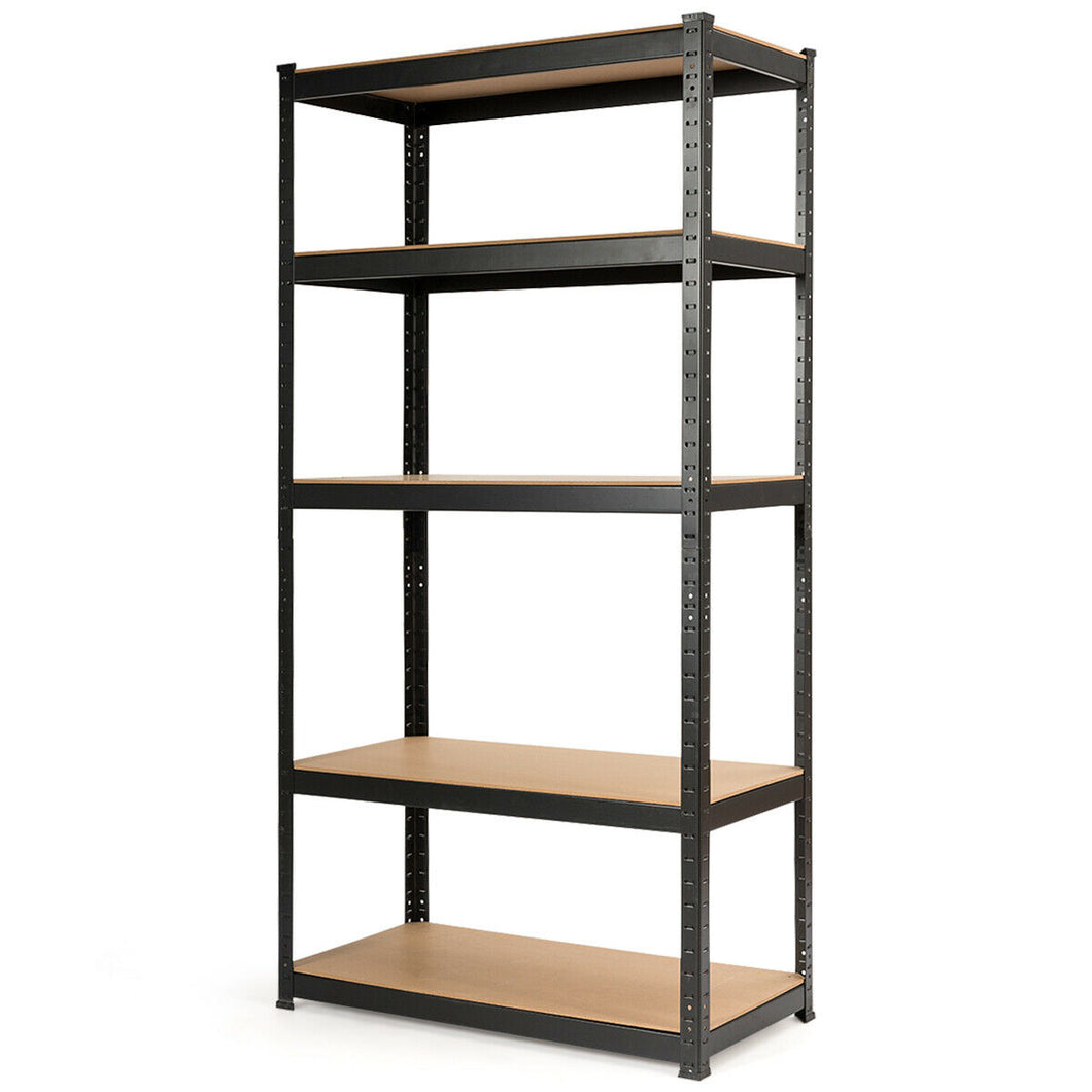 Gymax 72'' Steel 5-tier Garage Shelf Metal Storage Adjustable Unit