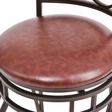 Load image into Gallery viewer, Gymax 2PCS Retro Swivel Bar Stools w/ Padded Seat Home Kitchen Pub Bistro
