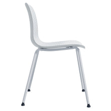 Load image into Gallery viewer, Gymax Set of 4 Dining Chair Modern Mid-Century Plastic Side Chair w/ Metal Legs White
