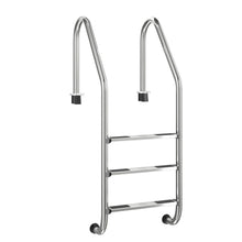 Load image into Gallery viewer, Gymax 3 Step Stainless Steel Swimming Pool Ladder Handrail for In Ground Pool
