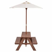 Load image into Gallery viewer, Gymax Children Outdoor 4 Seat Kids Picnic Table Bench with Folding Umbrella
