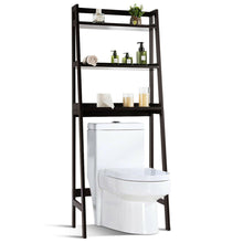 Load image into Gallery viewer, Gymax 3-Shelf Over-The-Toilet Storage Rack Bathroom Shelf Organizer Space Saver Brown

