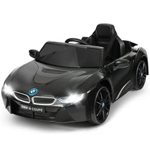 Load image into Gallery viewer, Gymax 12V Licensed Electric Kids Ride on Car BMW I8 w/ MP3 Remote Control Black/White/Red
