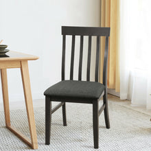 Load image into Gallery viewer, Gymax Set of 2 Wood Dining Chair High Back Upholstered Armless Side Chair Home Kitchen
