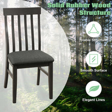 Load image into Gallery viewer, Gymax Set of 2 Wood Dining Chair High Back Upholstered Armless Side Chair Home Kitchen
