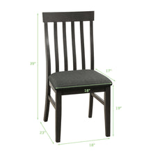 Load image into Gallery viewer, Gymax Set of 2 Wood Dining Chair High Back Upholstered Armless Side Chair Home Kitchen

