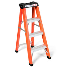 Load image into Gallery viewer, Gymax 3-Step Ladder Folding Step Stool Platform 330lbs Capacity w/Tool Tray Anti-Slip
