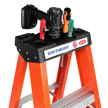 Load image into Gallery viewer, Gymax 3-Step Ladder Folding Step Stool Platform 330lbs Capacity w/Tool Tray Anti-Slip
