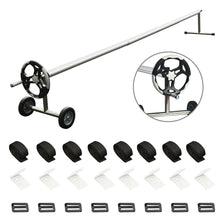 Load image into Gallery viewer, Gymax 21 Ft Pool Cover Reel Set Aluminum In-ground Swimming Pool Solar Cover Reel
