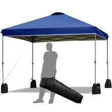 Load image into Gallery viewer, Gymax 10x10 FT Pop up Canopy Tent Wheeled Carry Bag 4 Canopy Sand Bag
