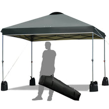 Load image into Gallery viewer, Gymax 10x10 FT Pop up Canopy Tent Wheeled Carry Bag 4 Canopy Sand Bag
